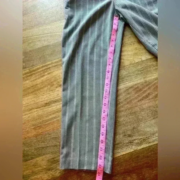 Mango Striped Trouser Dress Pants | Gray | XS - Picture 7 of 13